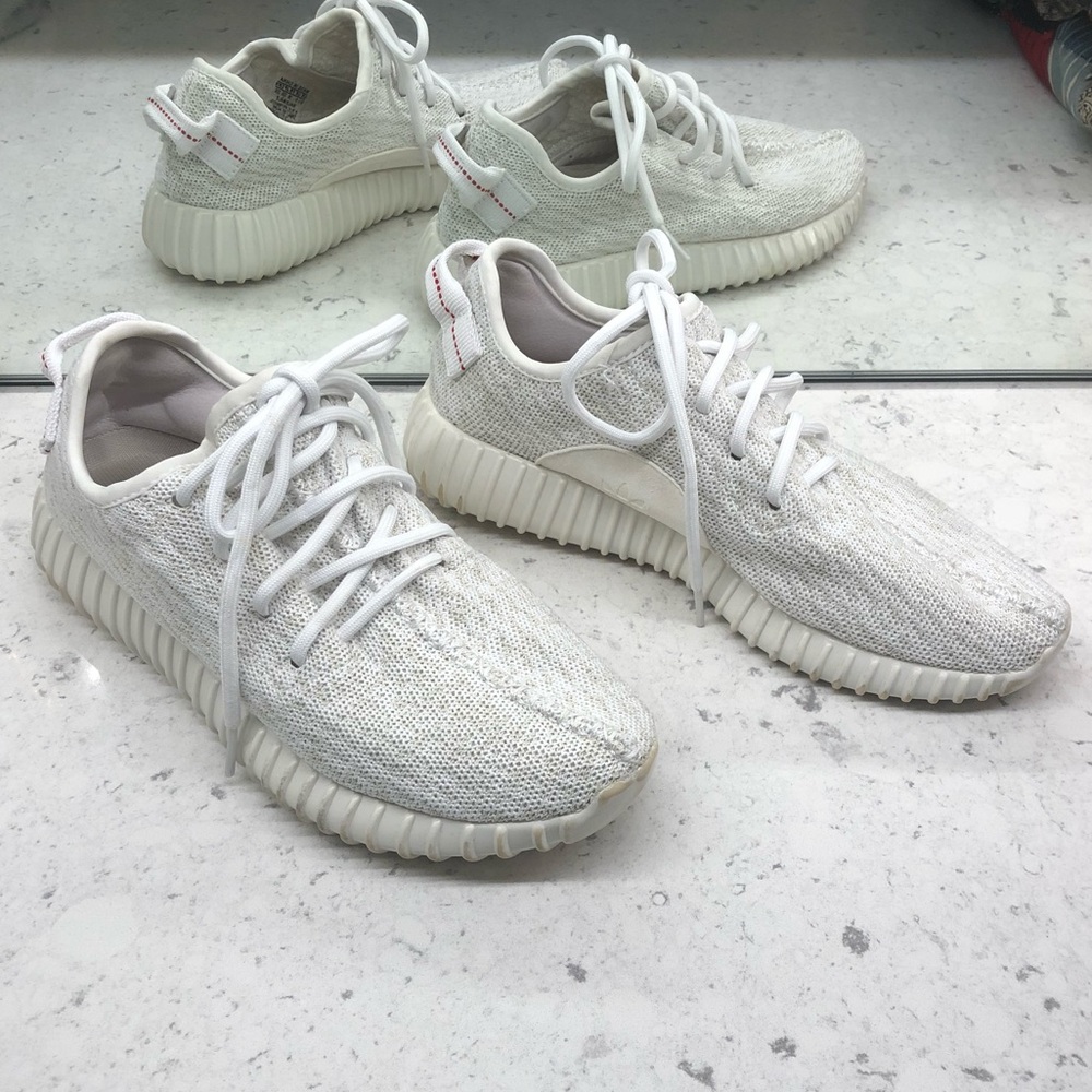 White Adidas Yeezy Boost